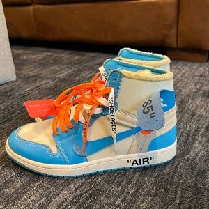 Air Jordan 1 High, Off-White University Blue UNC powder blue